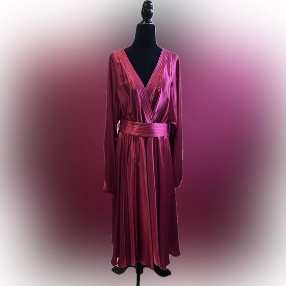 True vintage 80s reversible red dress sz 8 - Picture 1 of 6